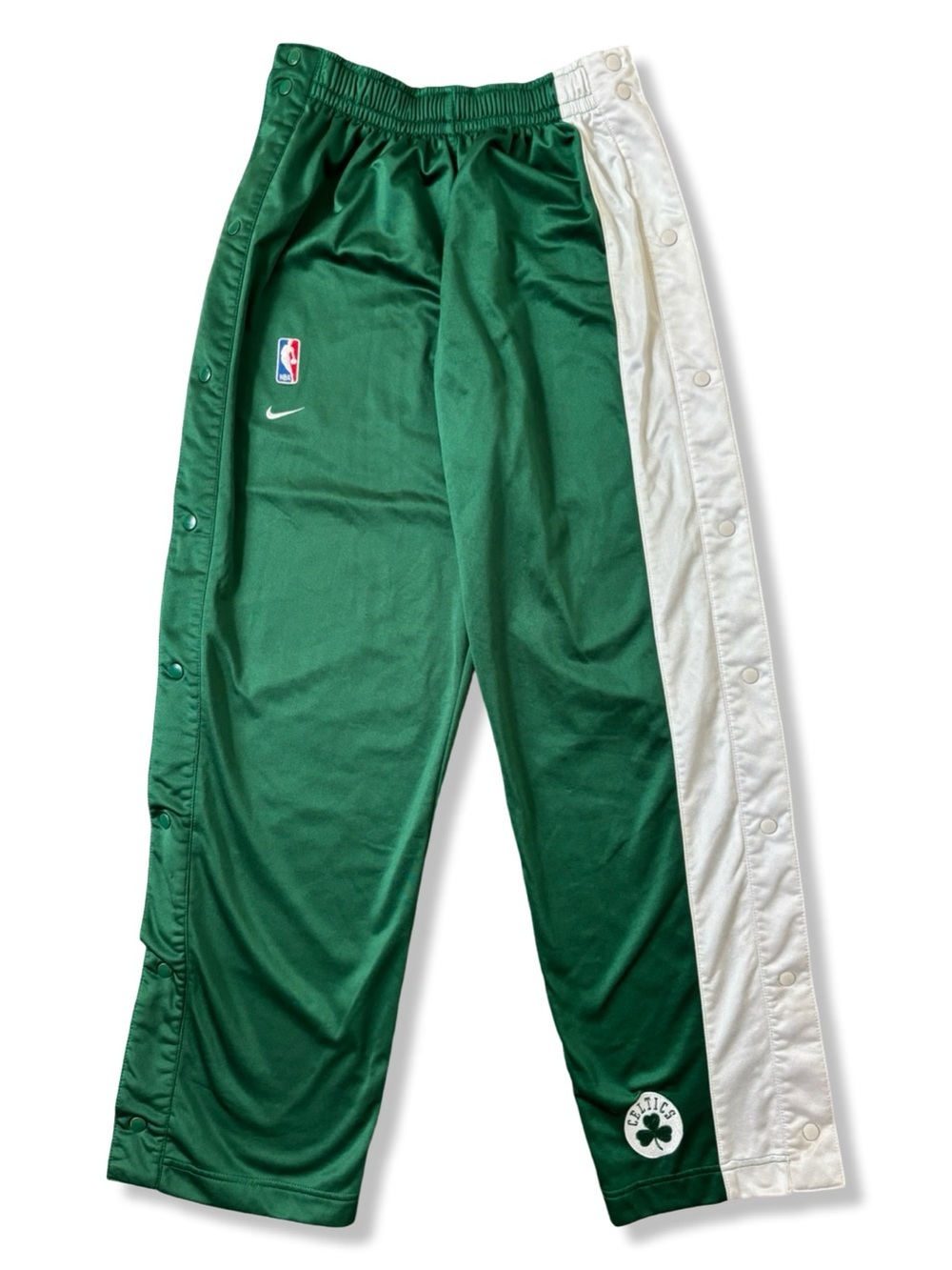 Vintage 90s/Y2K Nike Boston Celtics Tear Away Basketball Warmup Pants